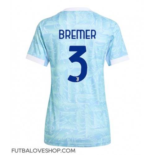 Dres Juventus Gleison Bremer #3 Preč pre Ženy 2025-26 Krátky Rukáv